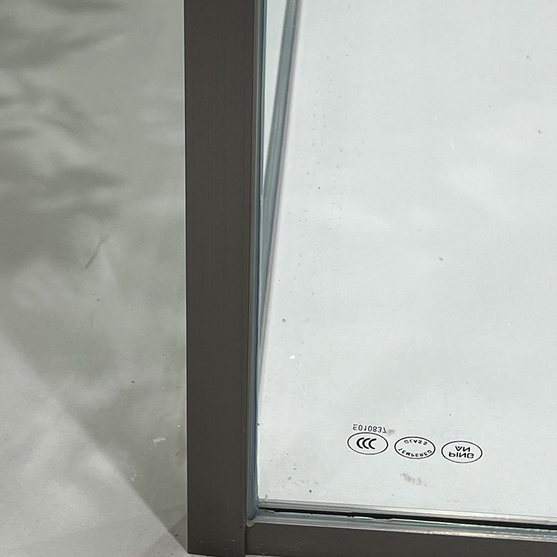 Modern Rectangle Bathroom Walk in Tempered Glass Pivot Shower Screen for Hotels and Villas