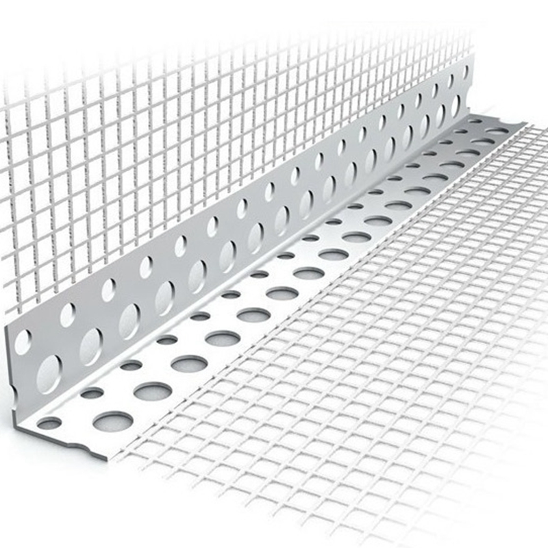 Factory Supply 5mm*5mm 75GSM Corner Mesh Drywall PVC Corner Bead with Mesh Facade PVC Corner Bead with Fiberglass Mesh
