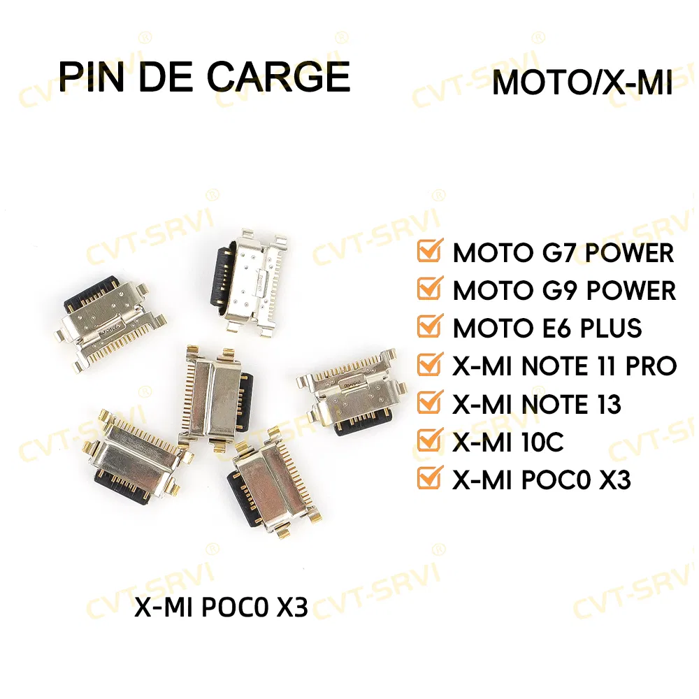 Разъём USB Type-C для зарядки Xiaomi Poco X3, Note13, Moto G7 Power