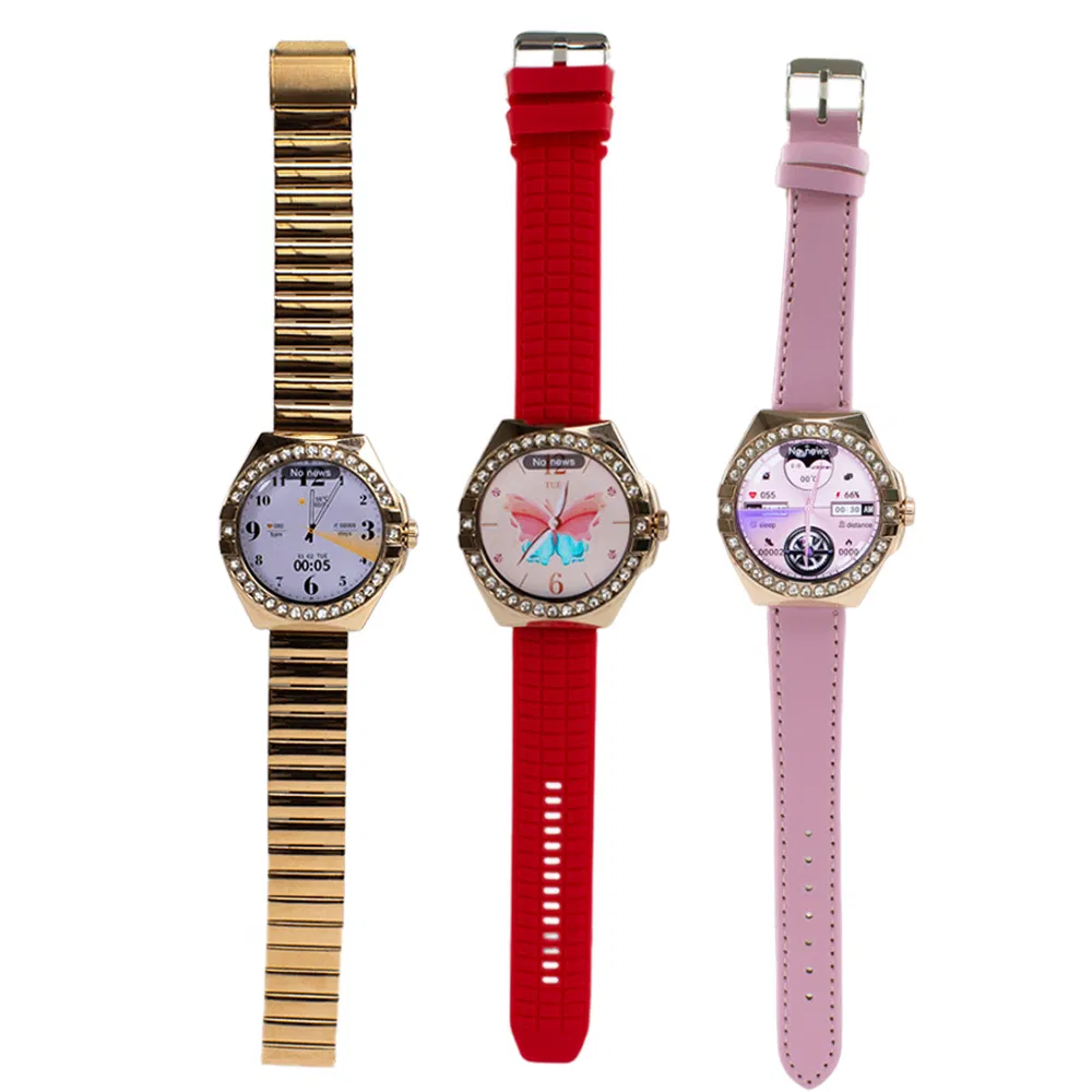 2025 Fashion Light Luxury Round Sleep Detection Blood Pressure Measurement Smart Watch