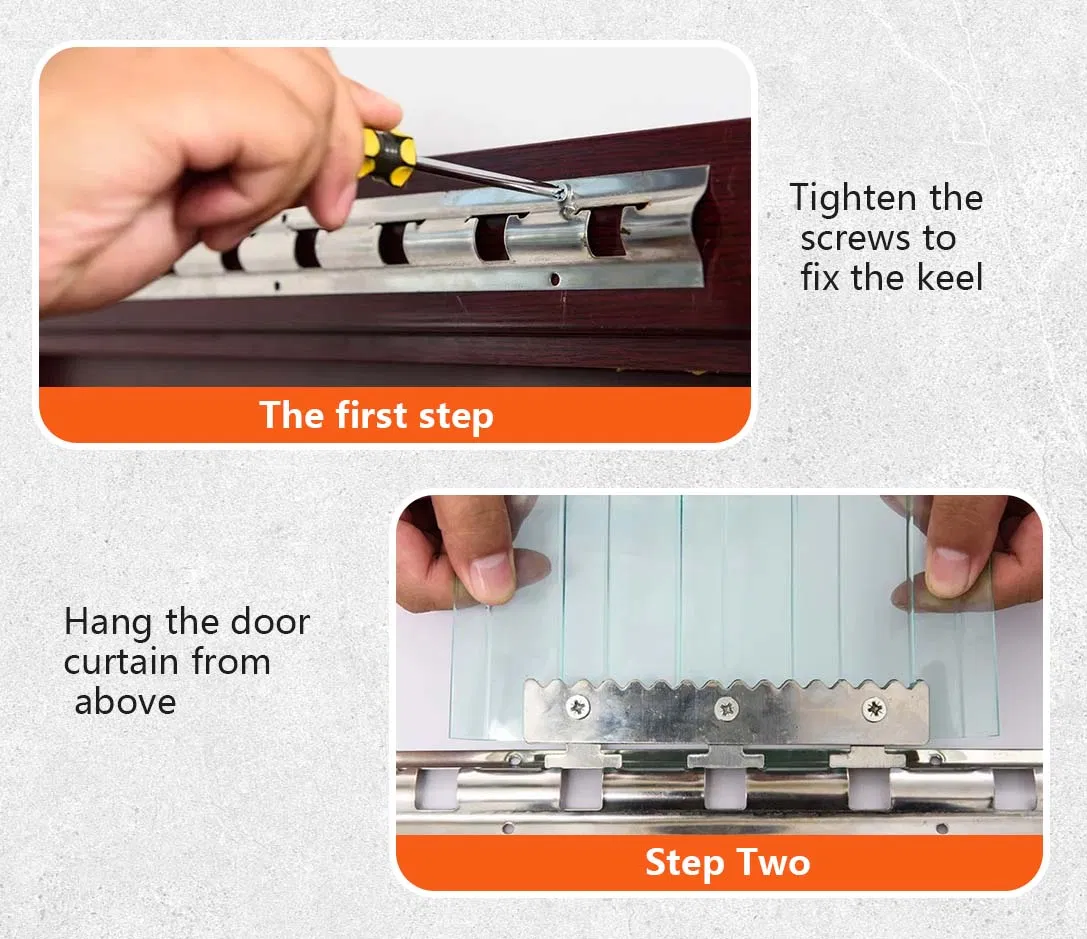 Tianhe 2mm Anti Cold Insect Resistant Outdoor Transparent Flexible PVC Strip Door Curtain Plastic Sheet Roll Size