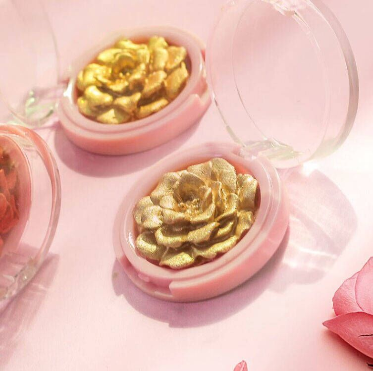Rose Shape 8 Colors Face & Body Highlighter Custom Fanscinating Wholesale Price Highlight Flower