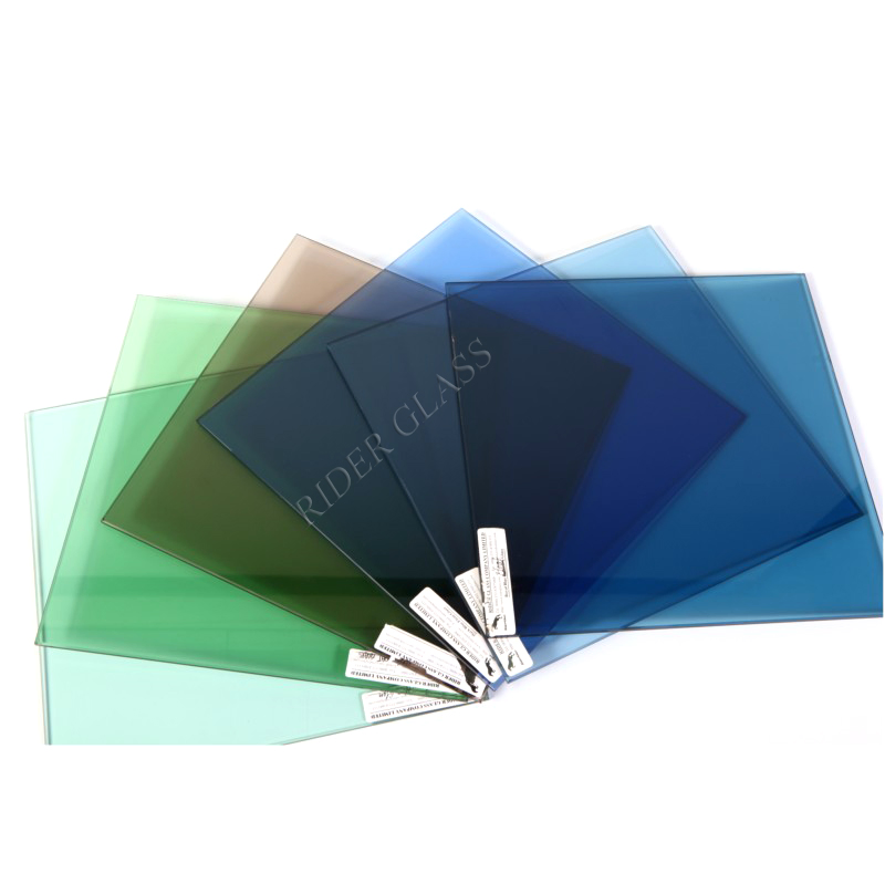 5/5.5/6mm Light French Dark Green Reflective Glass