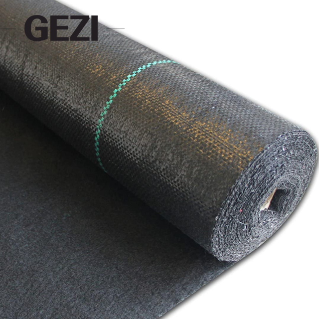 Woven 100GSM Black Weed Mat to Stop Grass Growing