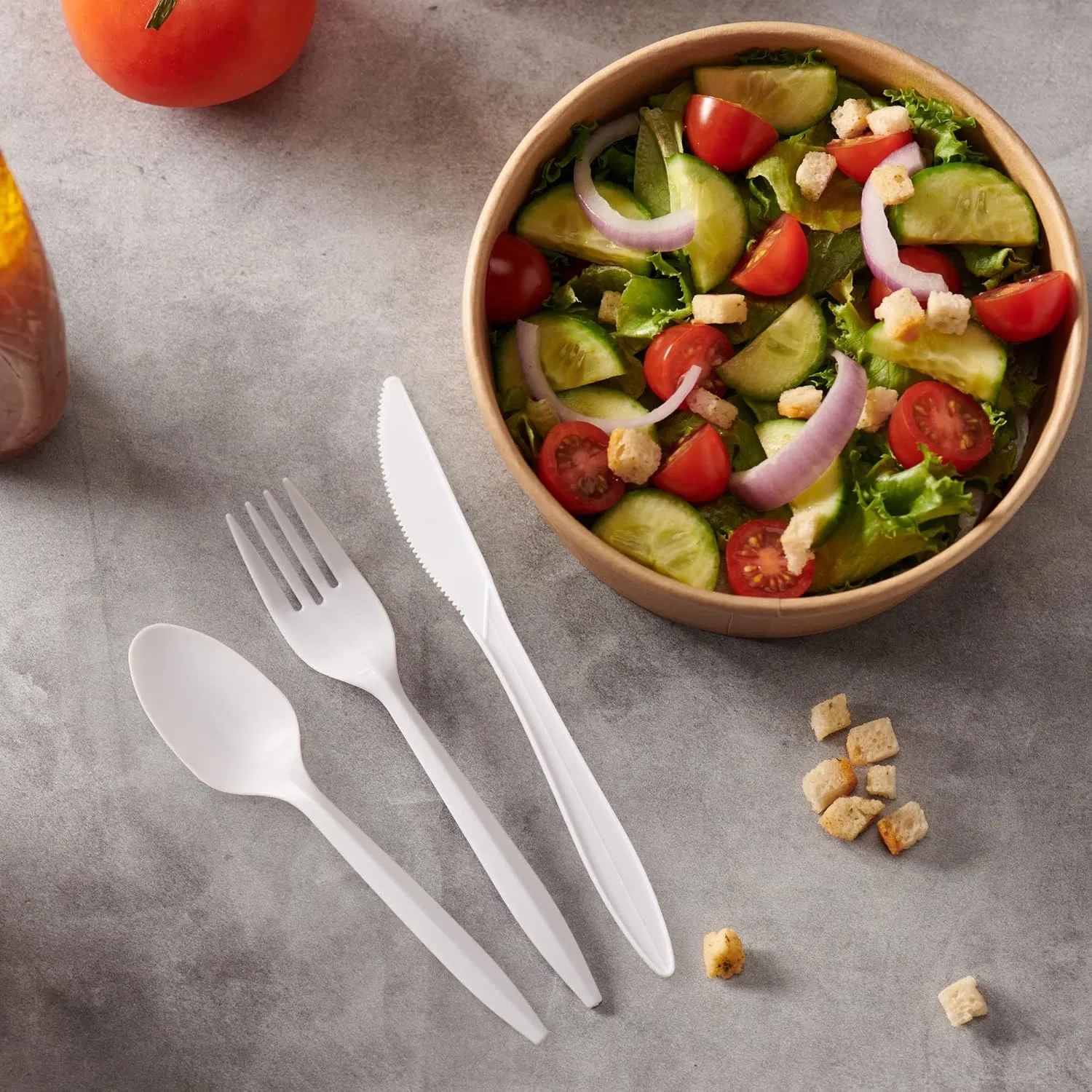 Heavy Duty Knife and Fork Spoon Eco-Friendly Sets Biodegradable Cutlery Wholesale