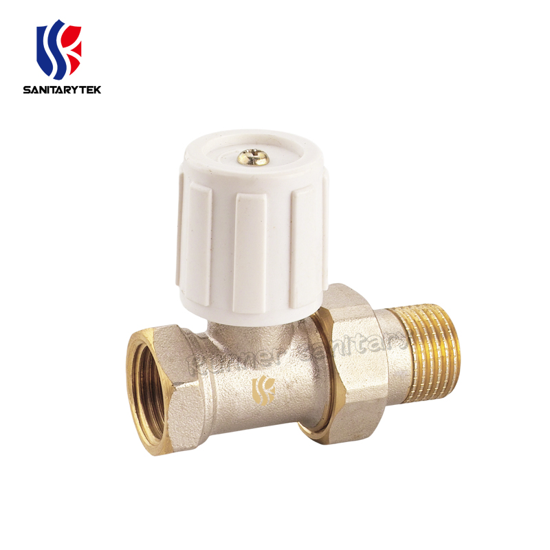 Angled Radiator Valve for Heated Towel Rail