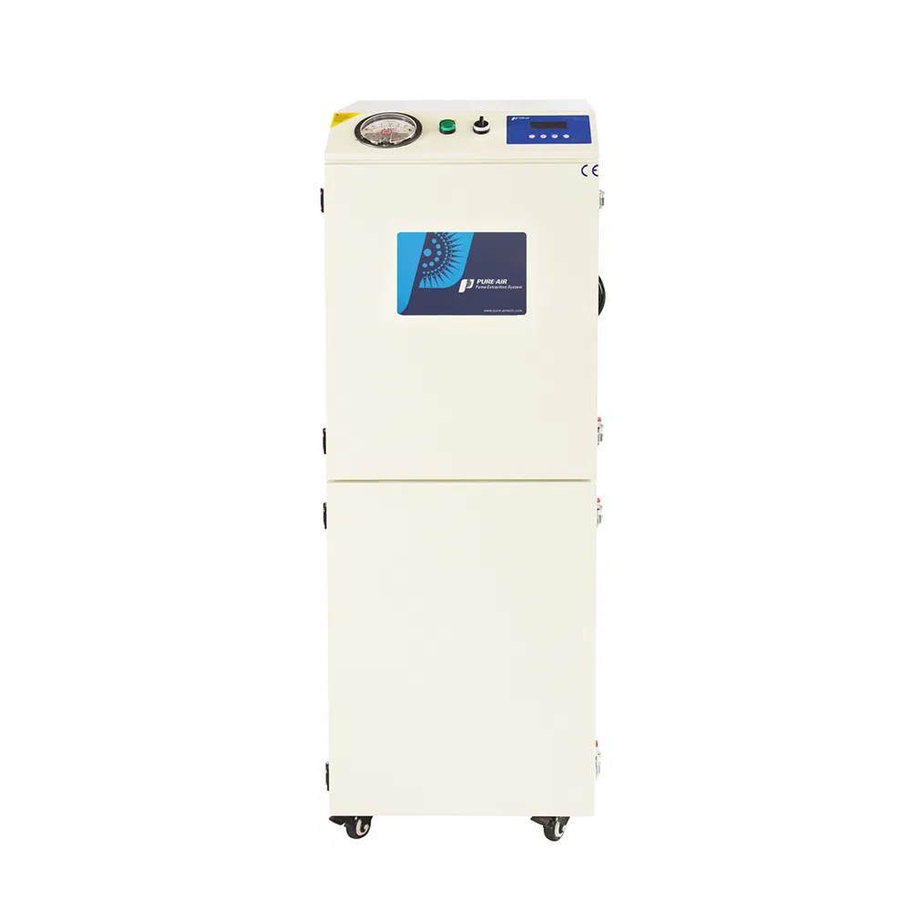 Patent products PA-700TS-LT-IQ suit to sticky fume filtration and adsorb strong smell for small working area laser cutting/engraving