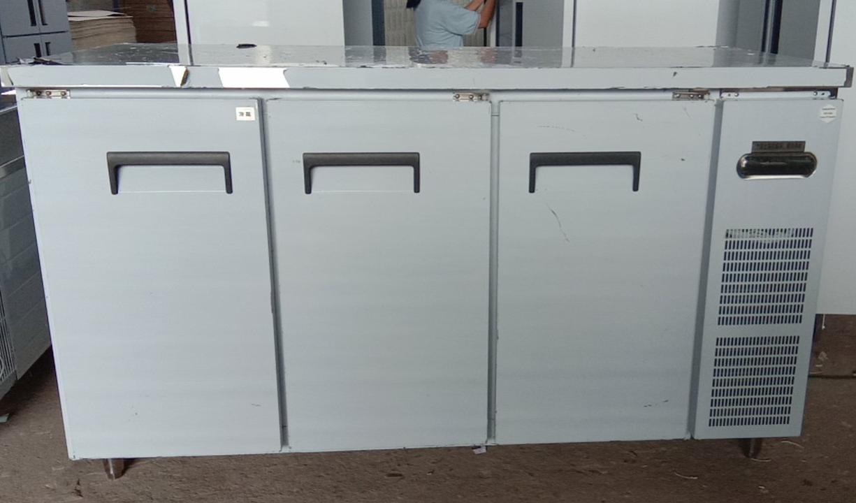 Customized Under Counter Refrigerator Used Stainless Steel Workbench Fridge for Milk Tea Shop