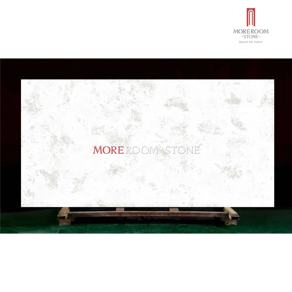 Hotel Engineering White Artificial Culture Marble Quartz Stone Slabs
