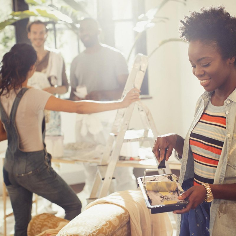 Polyacrylic Fabric High Density Paint Roller Cover