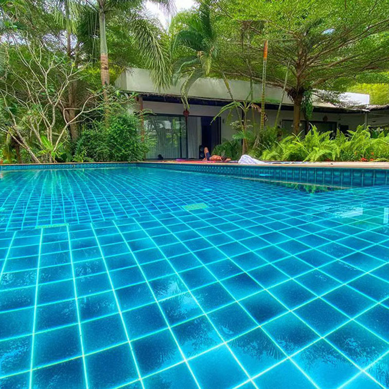 Stunning Ice Crack Mosaic Tile for Bathroom Decor Swimming Pool Tiles