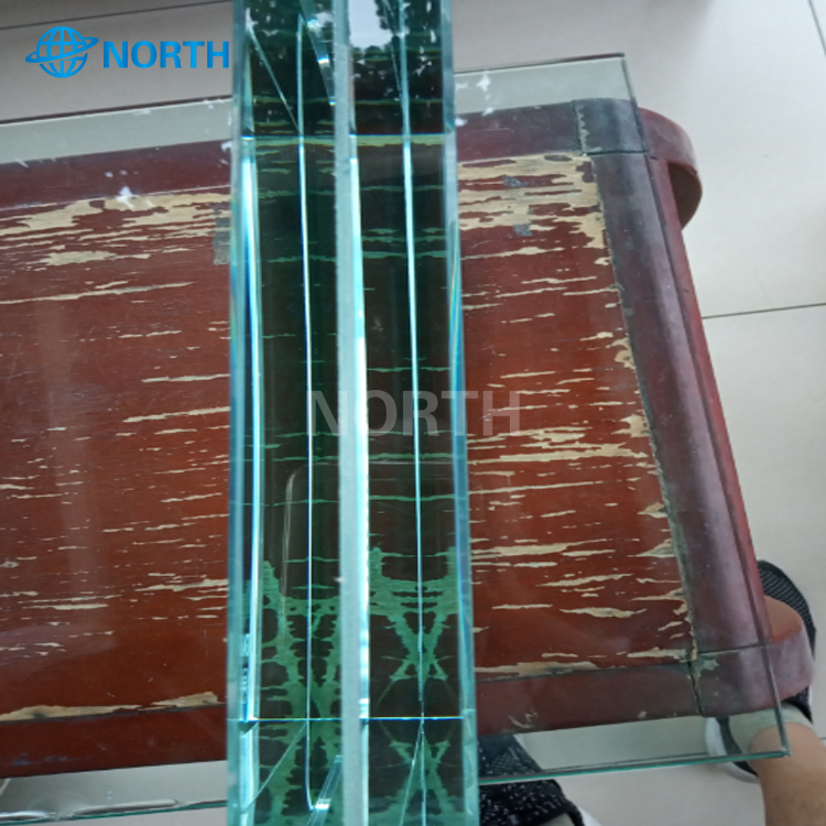 15mm Polished Edge Clear Temepred Laminated Glass with SGCC