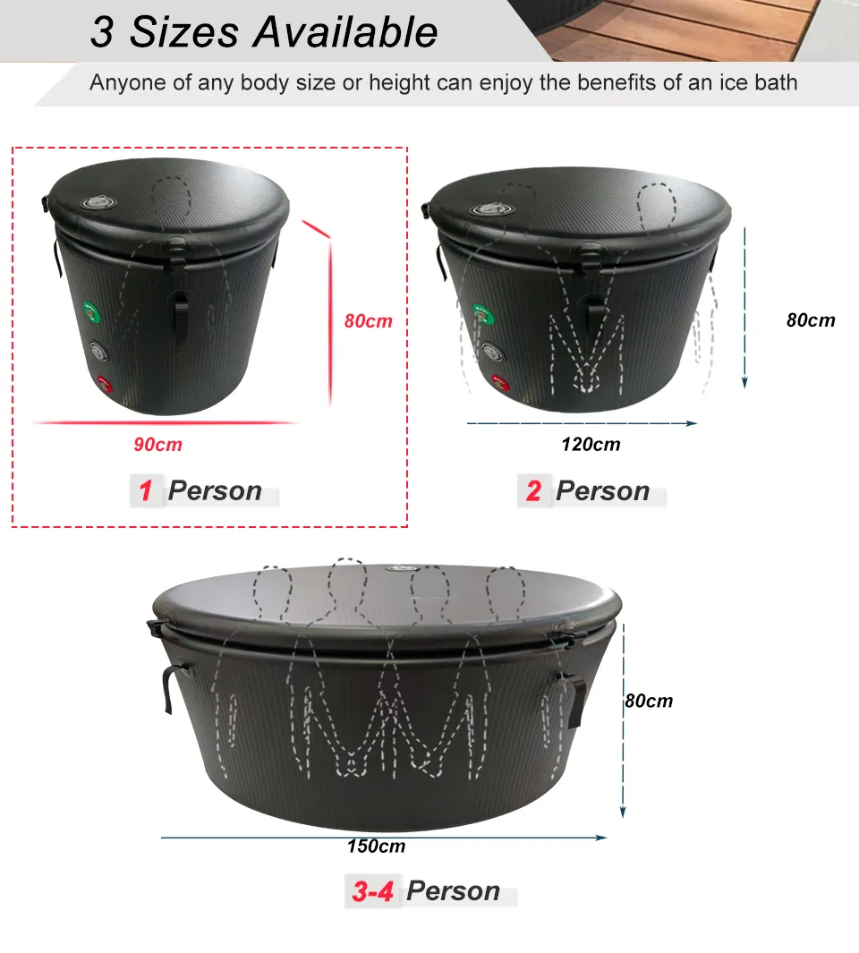 Ice Bath Tub Gym Sports Therapy Cold Plunge Inflatable Recovery Bath Tub