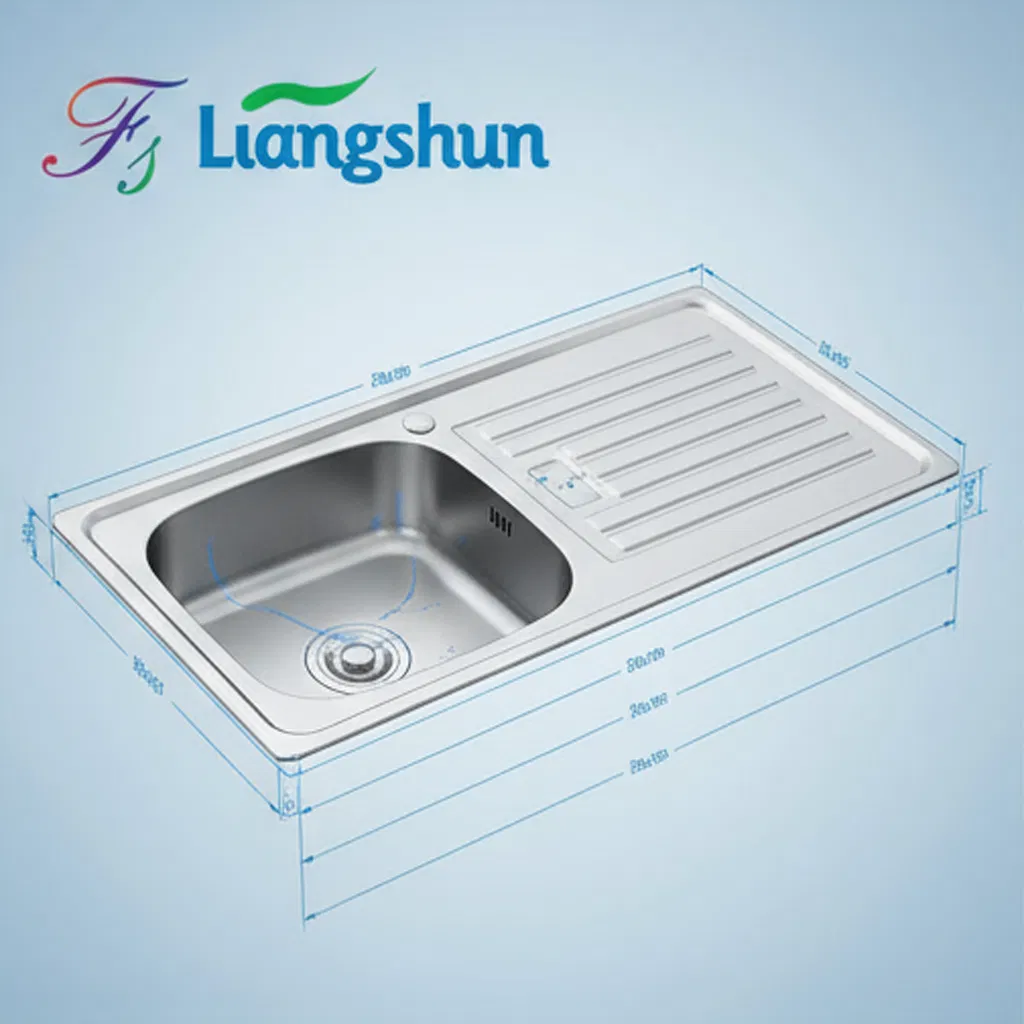 860*430*150 Dirty Dish Pool Liangshun Sea Ship Stainless Steel Kitchen Sink