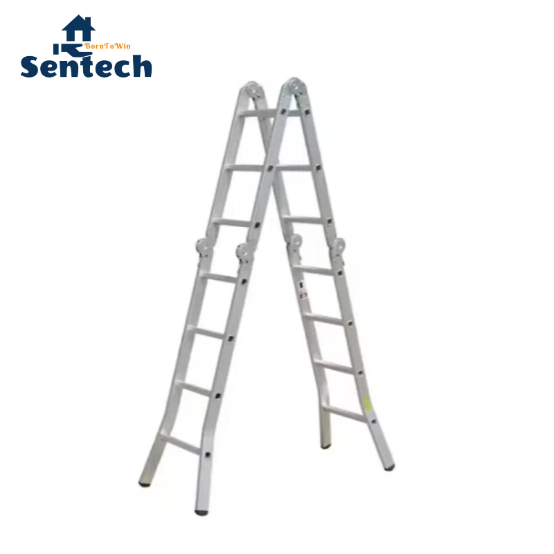 En131 Aluminum Multifunctional Portable Folding Ladder with Splay Foot