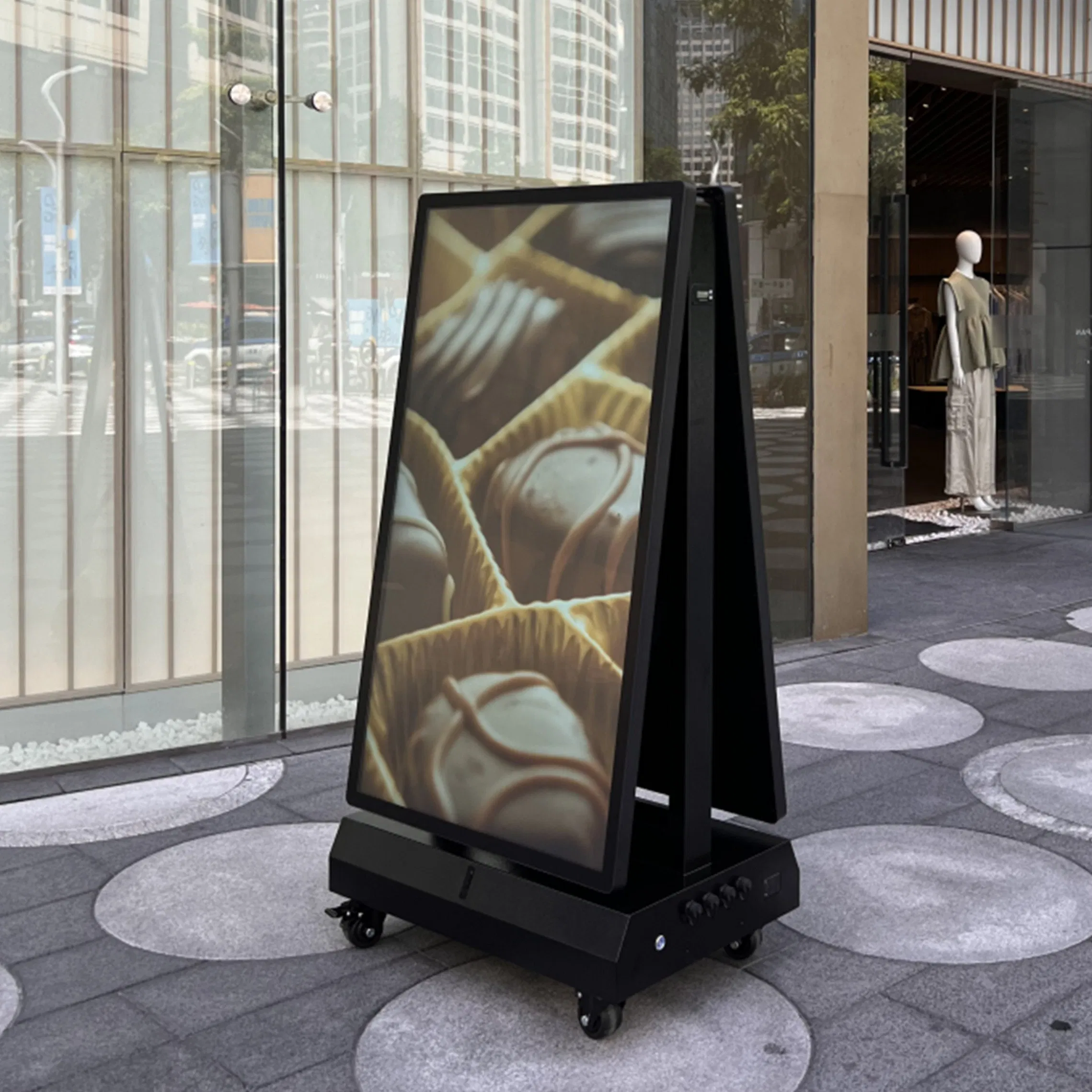 Digital Signage Double Sided Panel Menu Commercial Touch Screen Advertising Kiosk LCD Display