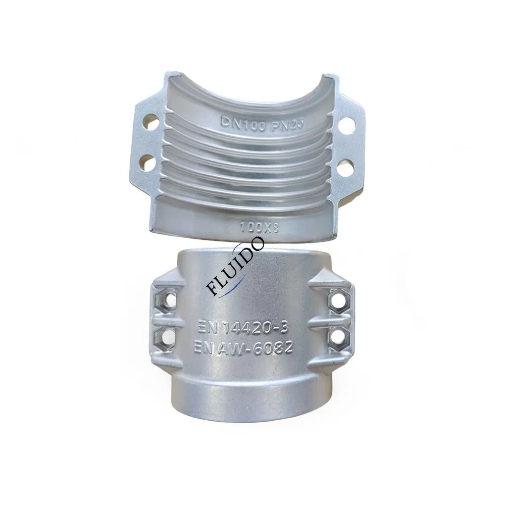 Free Sample En14420-3/DIN2817 Aluminum Safety Spannloc Hose Nozzle Bolted Clamp Safety Camlock Coupling Collar