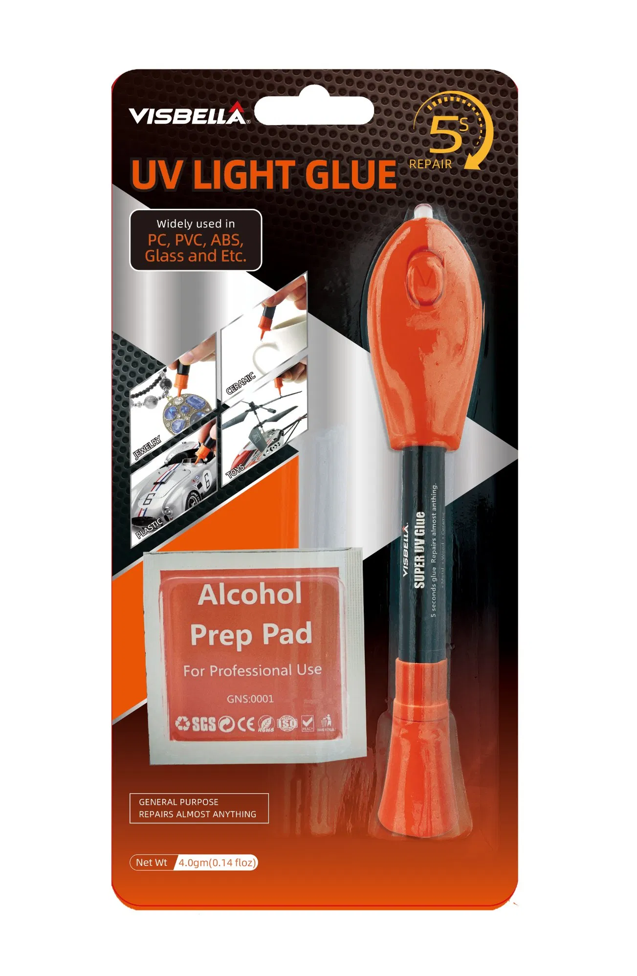 High Strength 4G Quick Dry UV Light Glue