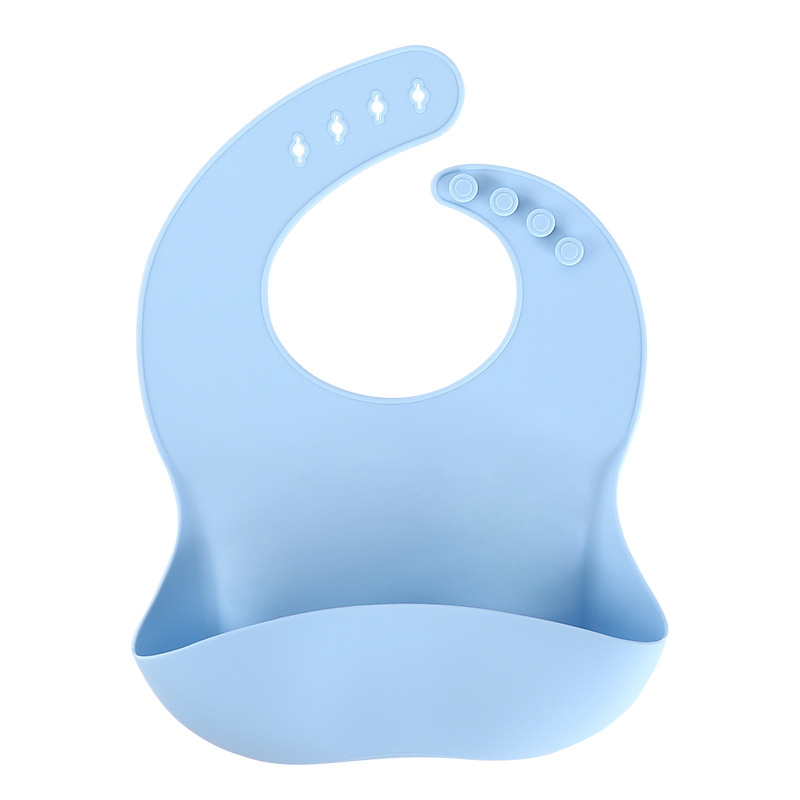 Baby Silicone Feeding Bibs Djustable Waterproof Bibs for Feeding