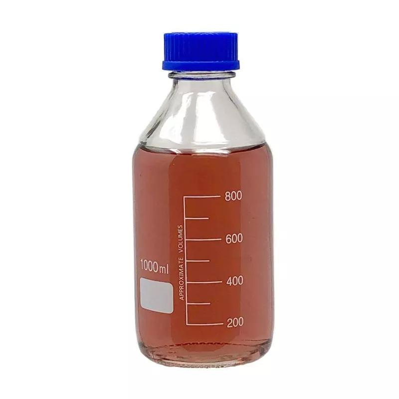 Laboratory Blue Screw Cap 500ml Borosilicate Reagent Amber Glass Bottle
