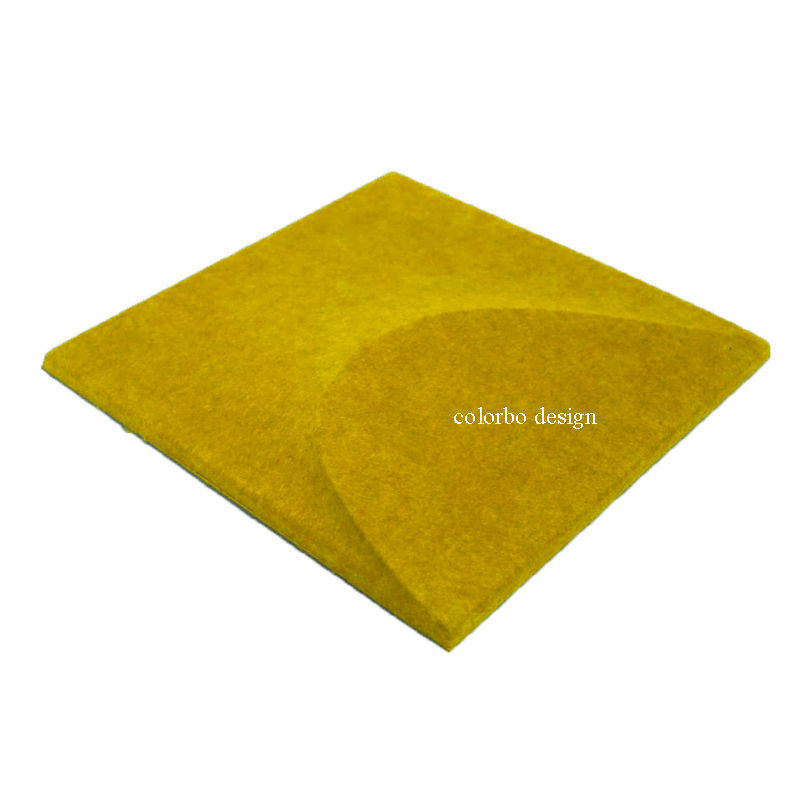 Geometric Art 3d 10 pack Yellow 12''x12''  Acoustic Wall Panels for Stylish Interior Design