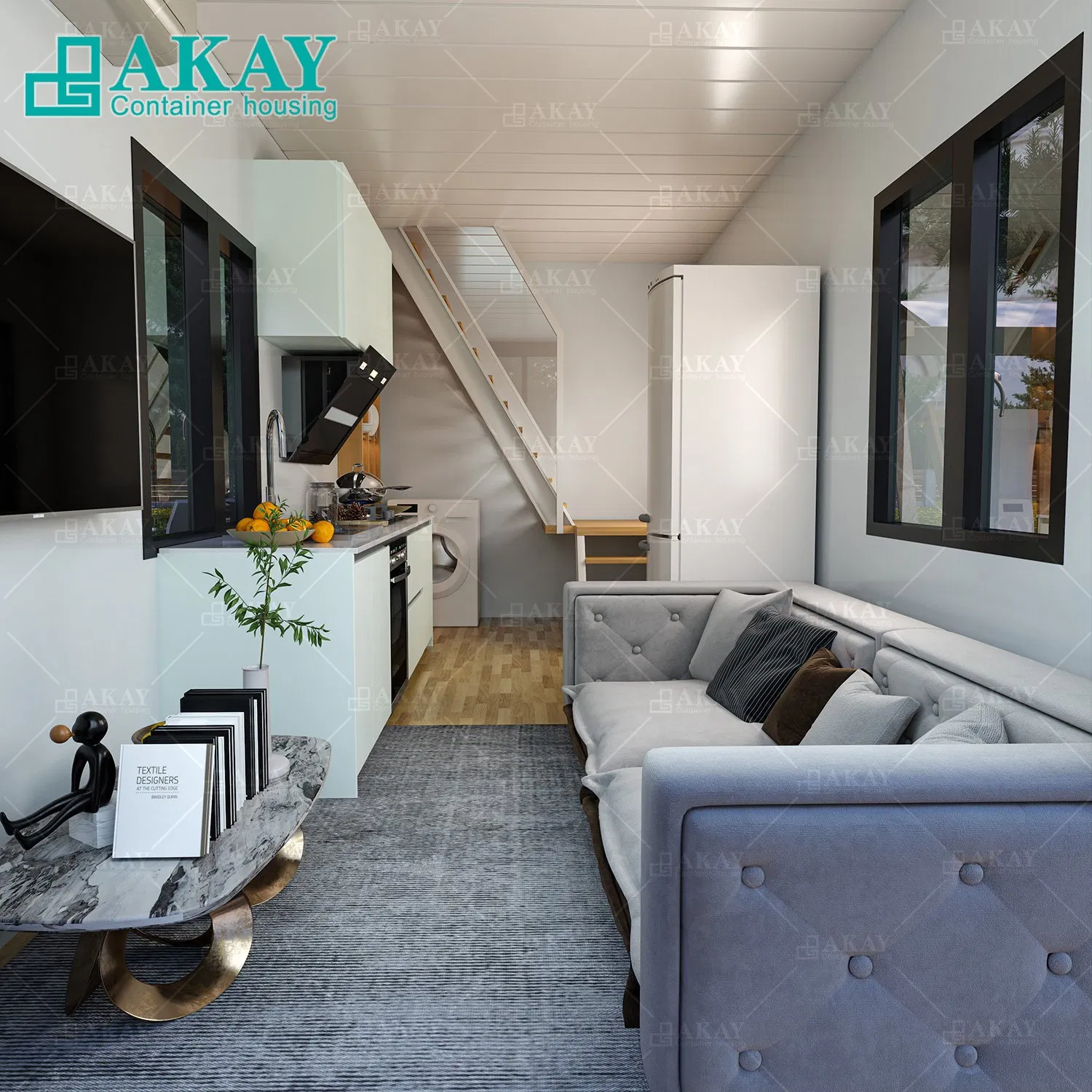 Well Decorated Prefabricated Container House Villa for Living Unit Prefabricated-Building
