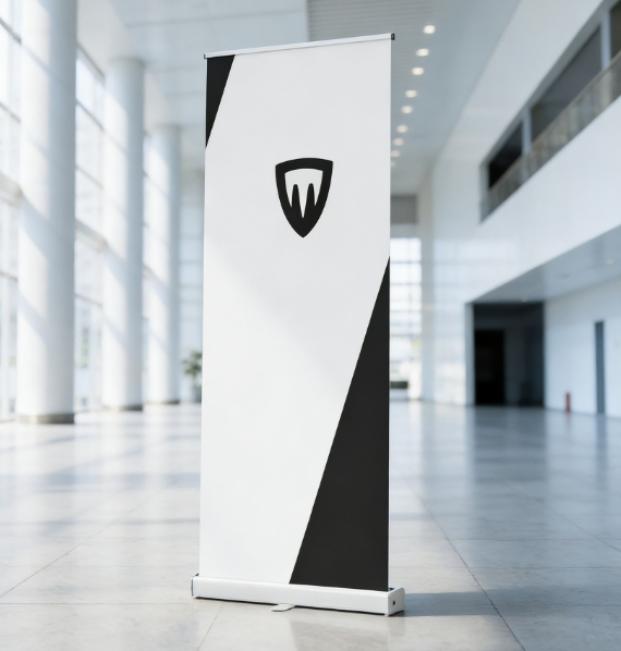 Portable Durable 80*200 Roll up Banner Display Stand for Exhibitions Promotional Events