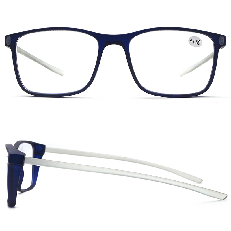 Modern Rectangle Non-Hinge Design Magnifying Men Reading Glasses Wholesale