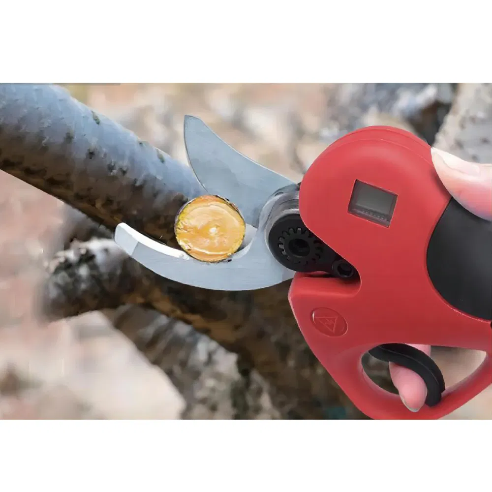21V 2.0ah 600W 30mm Cordless Powered Fruit Garden Scissors Lithium Battery Electric Tree Pruning Shears Electric Pruner
