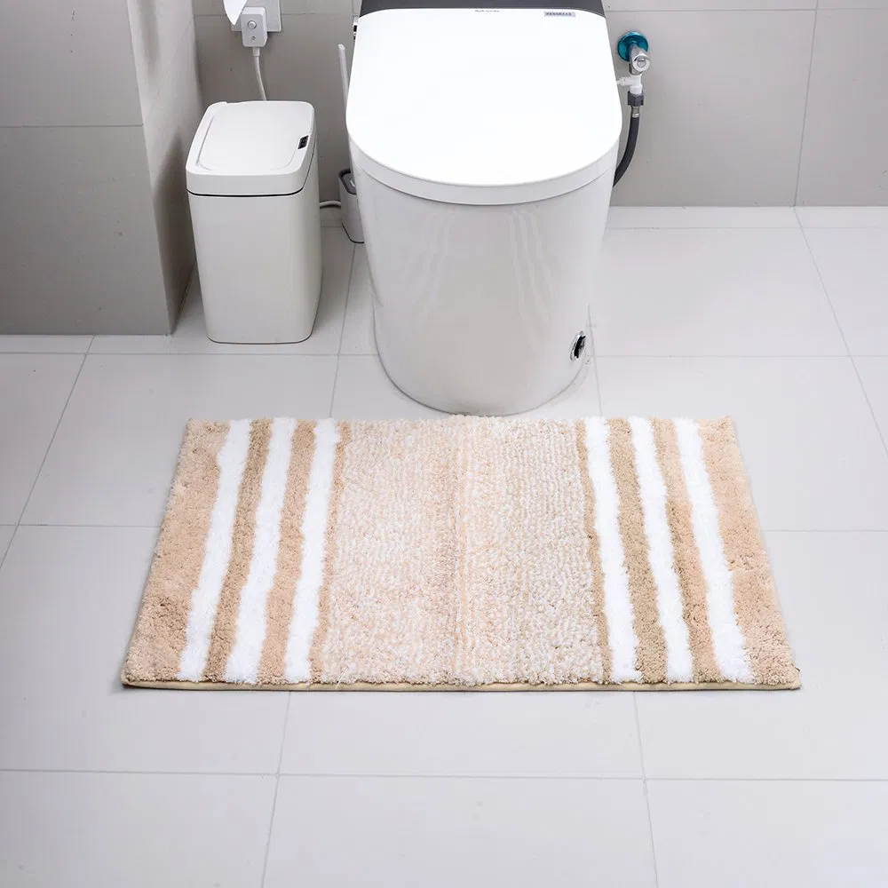 Wholesale of Absorbent Floor Mat with Polyester Microfiber Stripes by Manufacturers