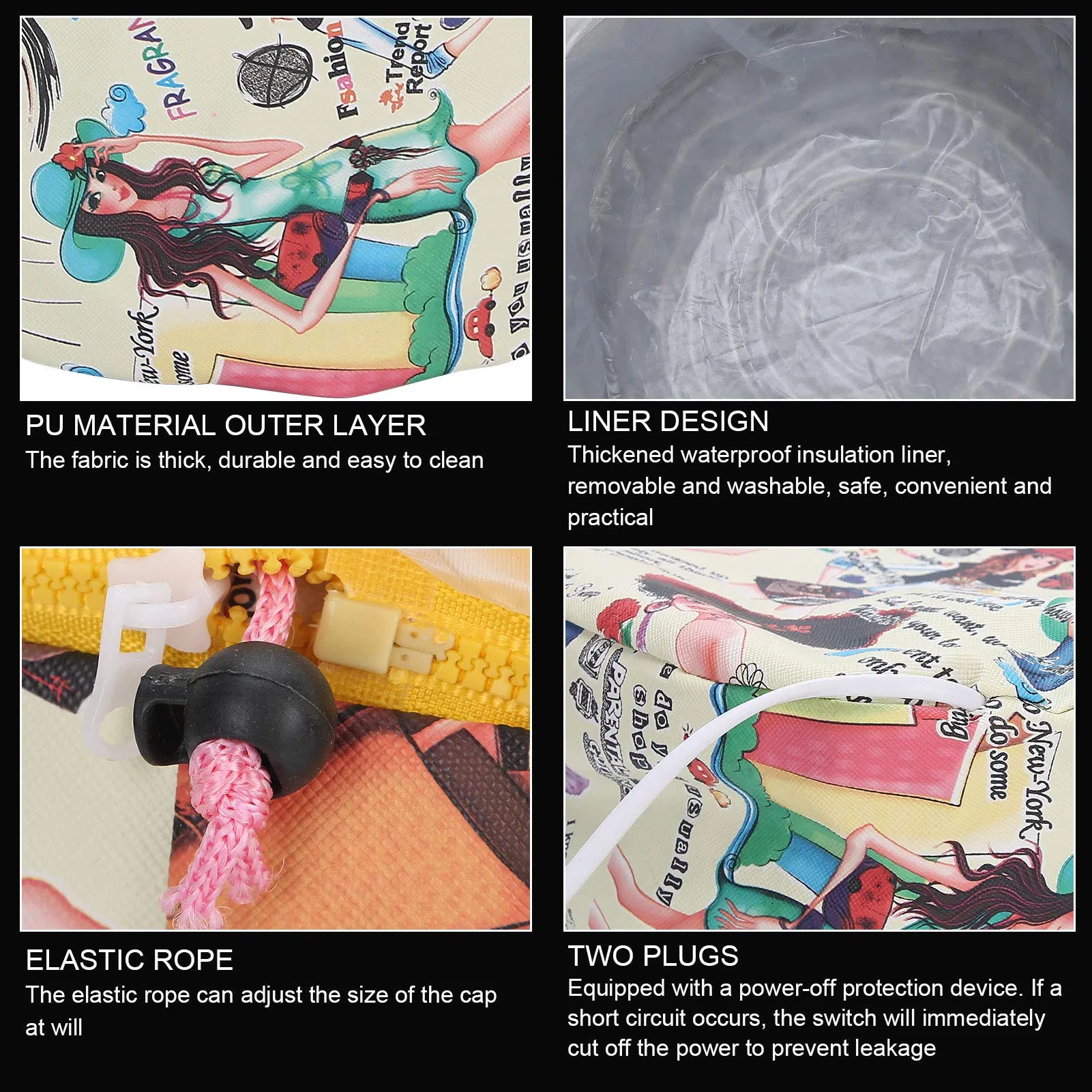 New Design Beauty Steamer Nourishing Hat Hair Thermal Treatment Cap