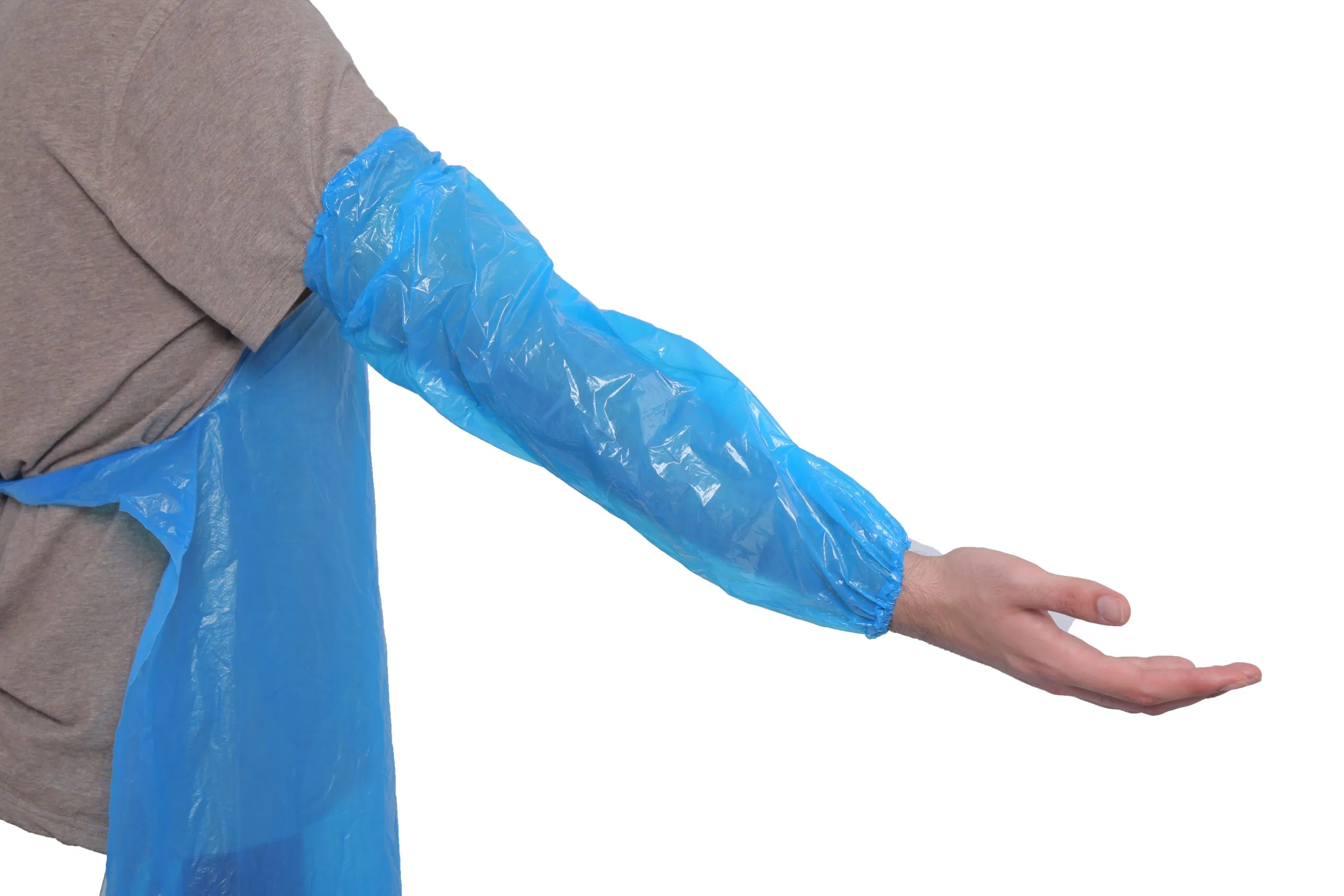 Disposable Red Sleeve Cover PE Plastic Arm Cover Waterproof Oversleeves 22*46cm or Customized