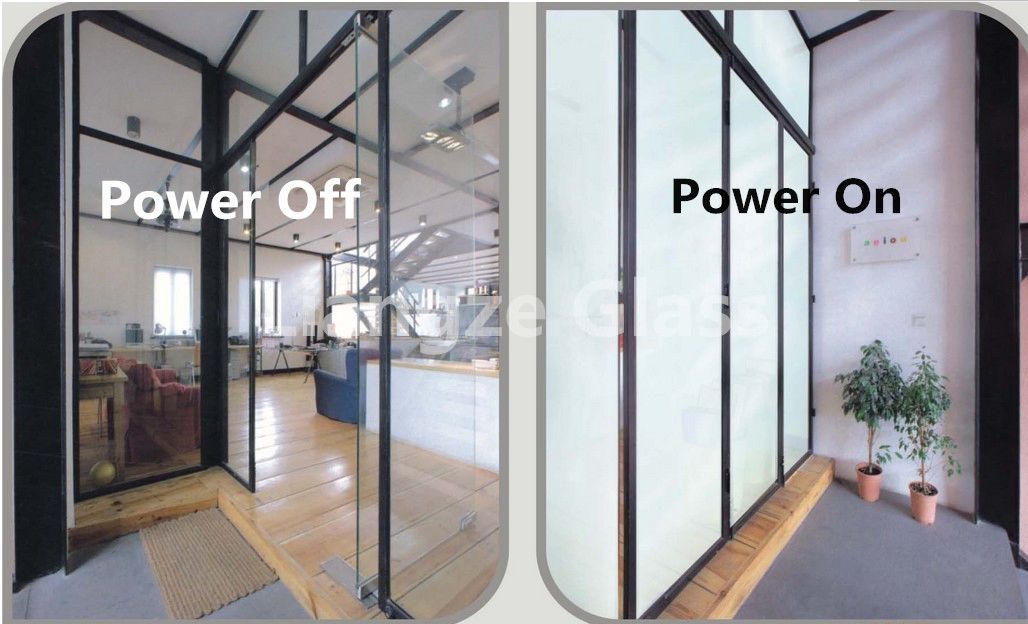 Factory Supplier Smart Laminated Tempered Switchable Privacy Pdlc Film Glass