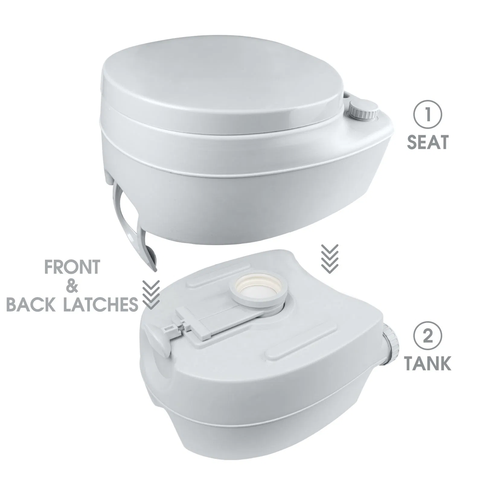 20L Outdoor Pool Small Portable Toilet Folding Wc Camping Toilet Seat Mobile Toilets Kit Portable Holding Tank