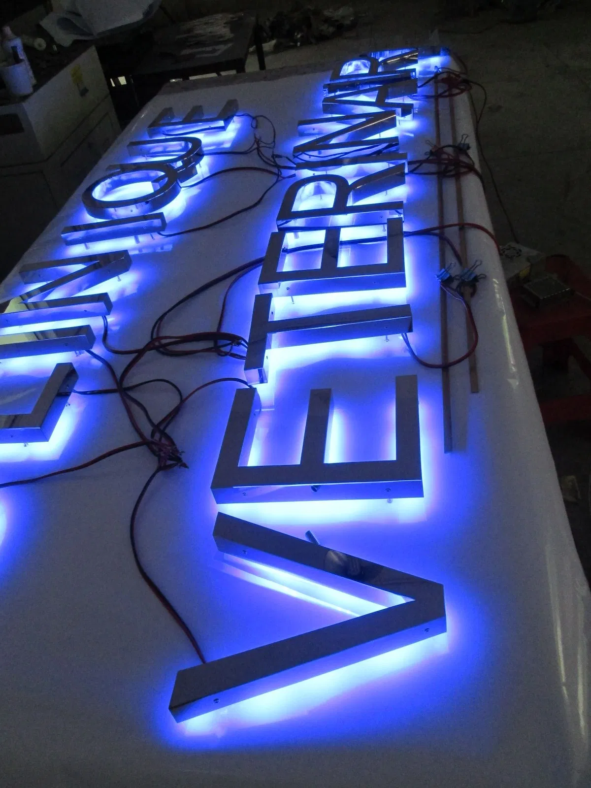 Custom Advertising Sign Featuring Durable 3D Metal LED Sign Letters