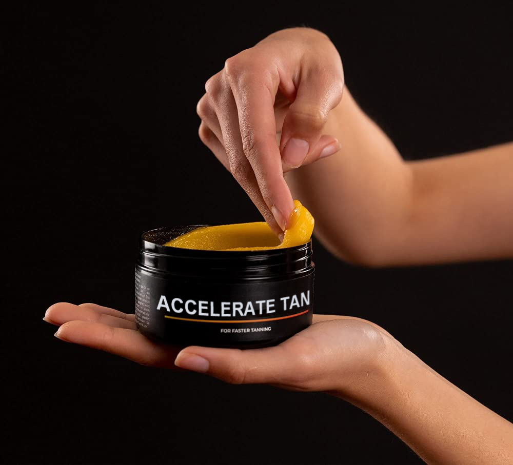 Beauty Cosmetics Skin Care Natural Ingredients Solarium Accelerator Cream Sunbed Tanning Cream