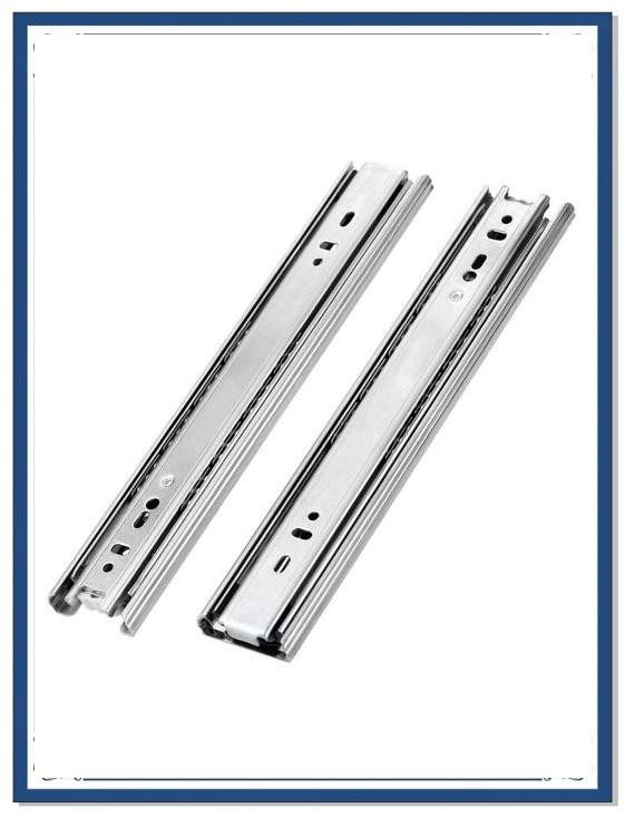 Top Quality Telescopic Drawer Channel /3-Fold Steel Ball Bearing Slide