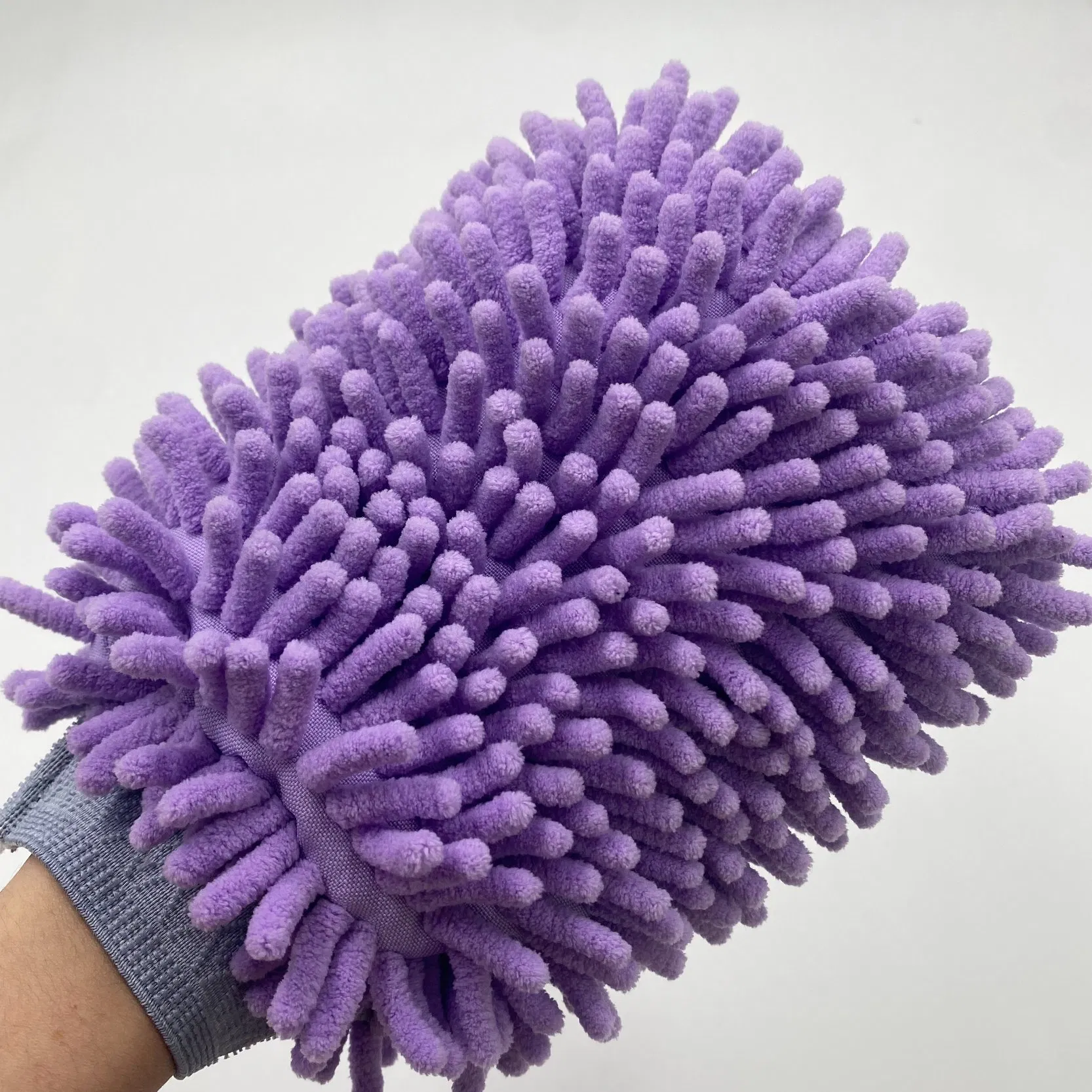 Super Supplier Car Wash Mitt Microfiber Chenille Cleaning Glove From China