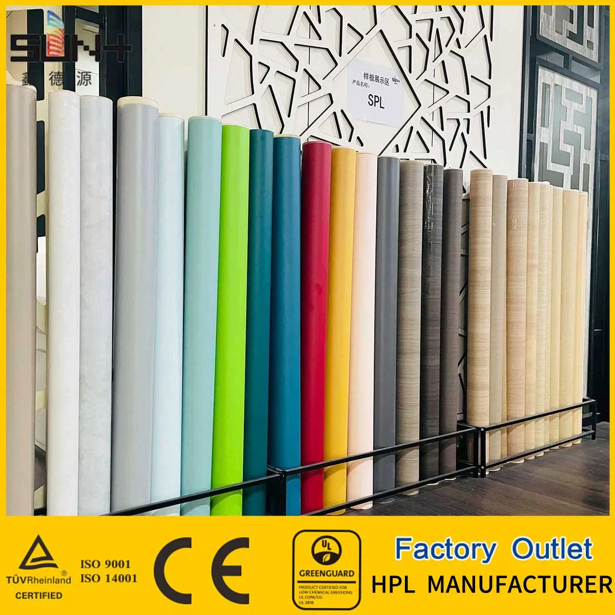Stable Performance High Reliability Pressure Laminate Universal Compact Spl Environmentally Building Fireproof Material