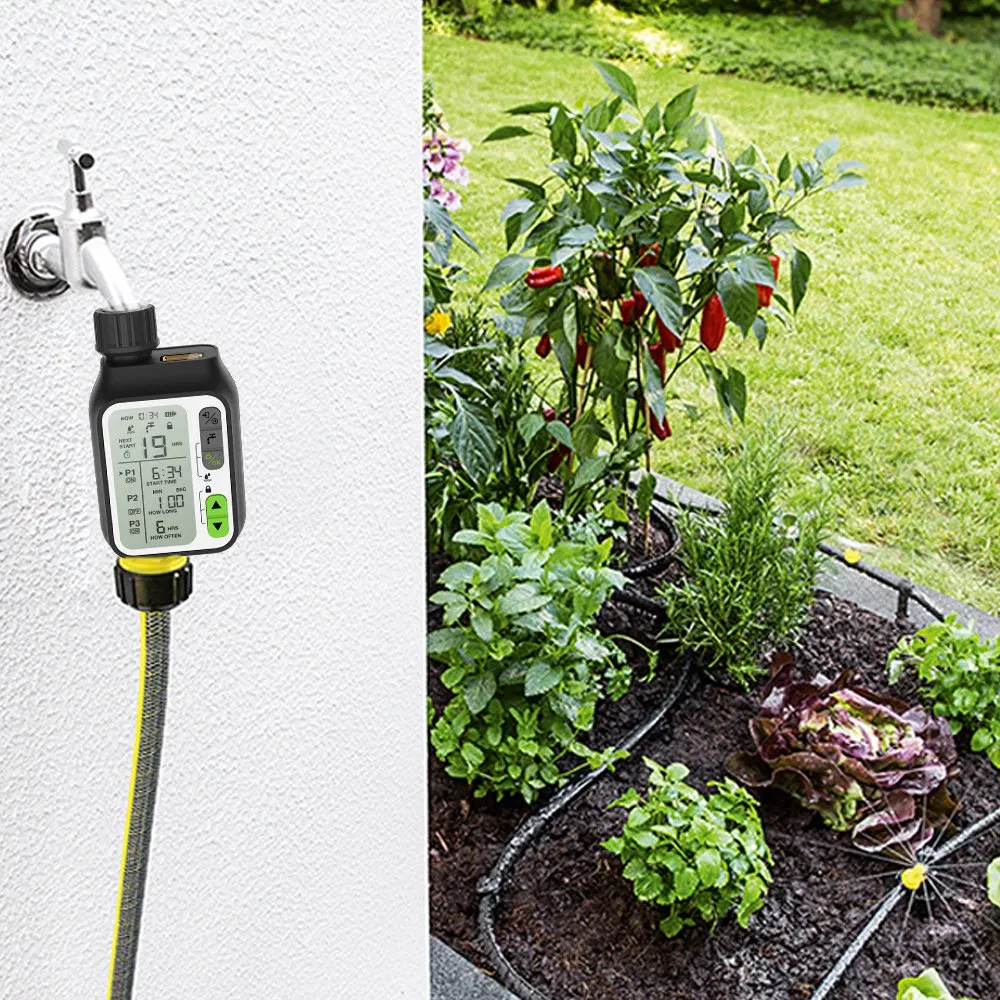 Rain Sensor Irrigation Automatic Watering Timer for Garden Farm Outdoor Use Hct-355