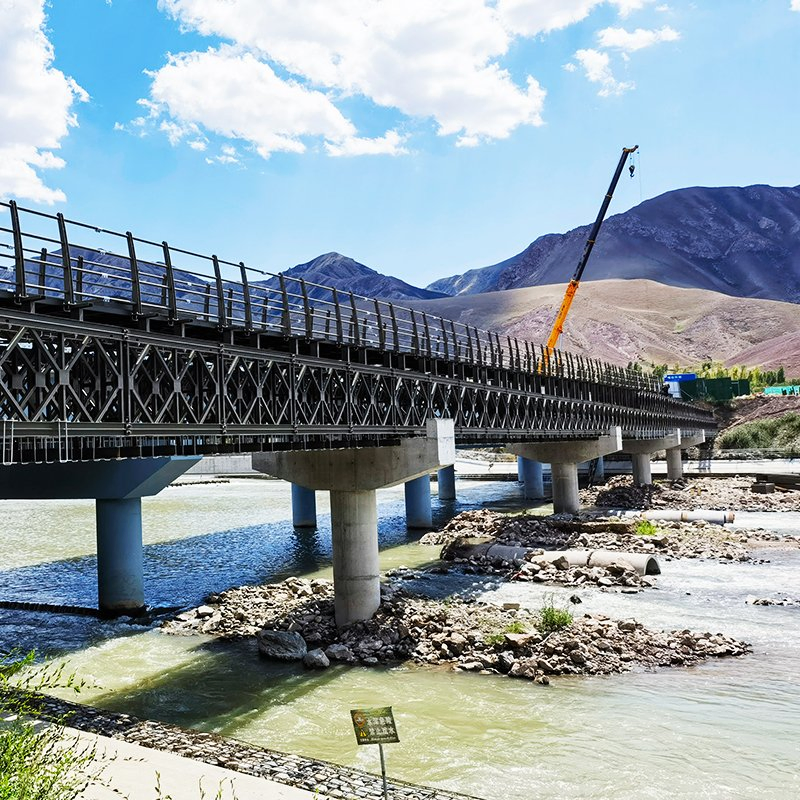 Durable Steel Suspension Bridge for Rent - Bailey Bridge Solutions