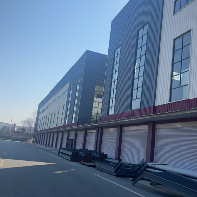 Prefab Hall Fast Sports Steel Structure Customized Building with Good Price Light Weight Prefabricated Building Steel Structure Metal 4s Showroom Exhibition