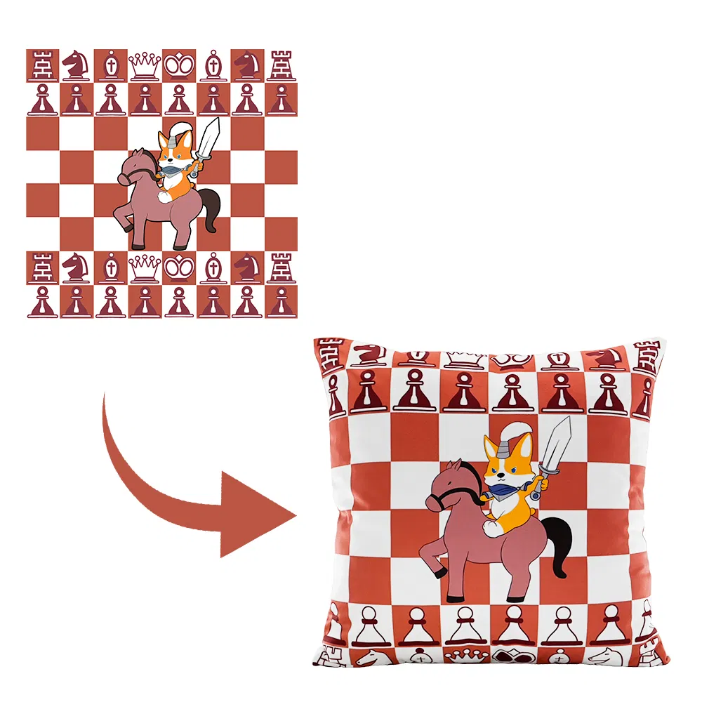 Custom Cartoon Anime Design Printed Home Decor Cushion Throw Pillow