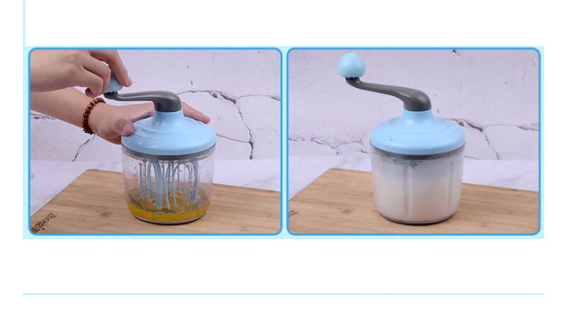 Ручной венчик для яиц с чашей, механический миксер