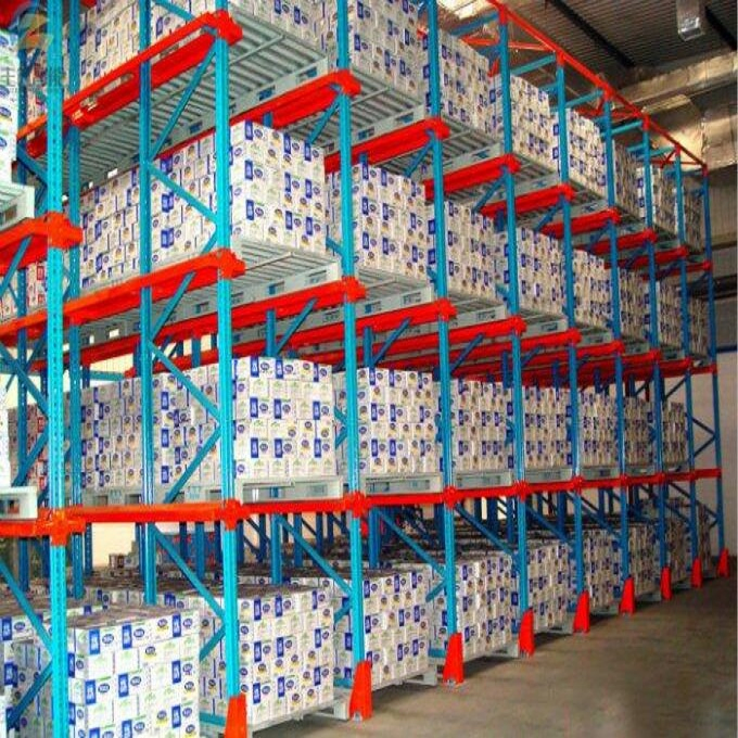 Forklift Accessible Racking High-Density Pallet Storage System Drive Through Rack