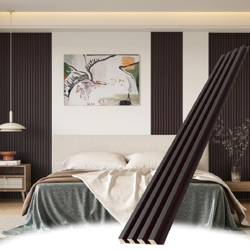 New Design Louvers Manufacturer Eco-Friendly WPC Panels for Soundproof and Fireproof Interior Decoration WPC Wall Panel Interior Wall Panel