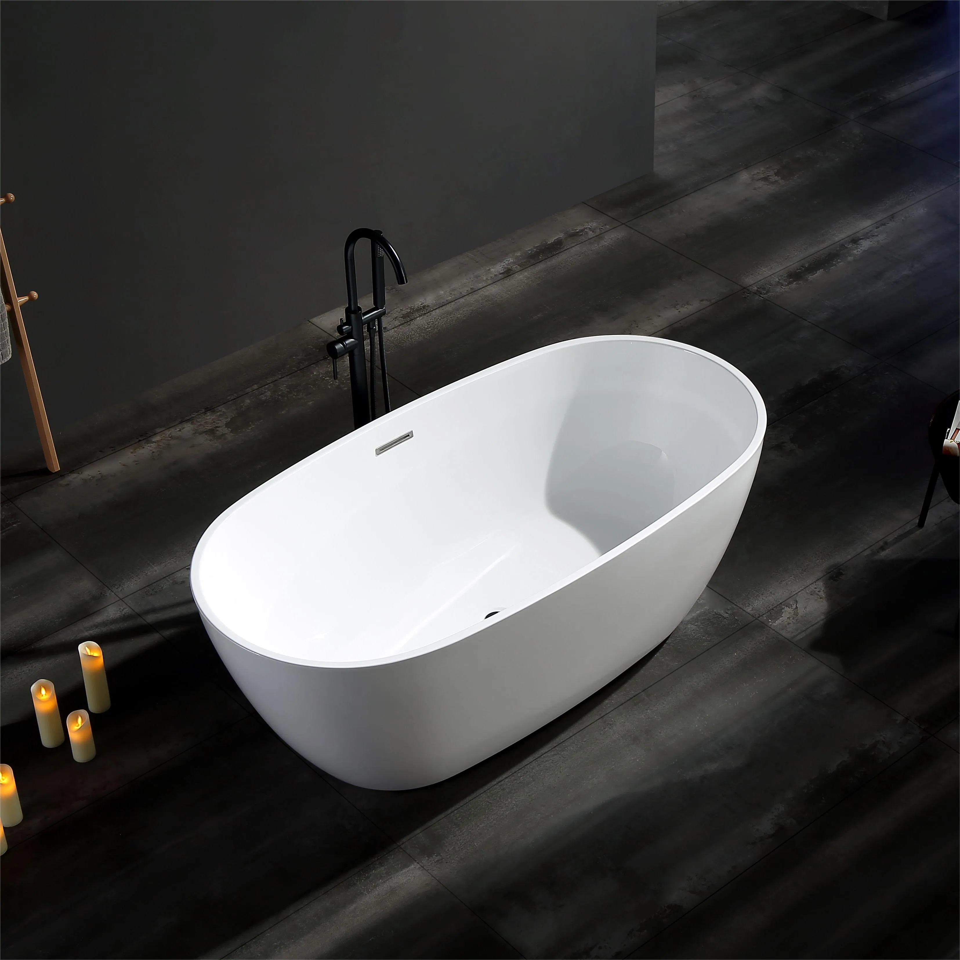 OEM Popular Wholesale Ellipse Small Round Acrylic Soaking Bathtub Factory Bulk Orders for Hotel&Supermarket