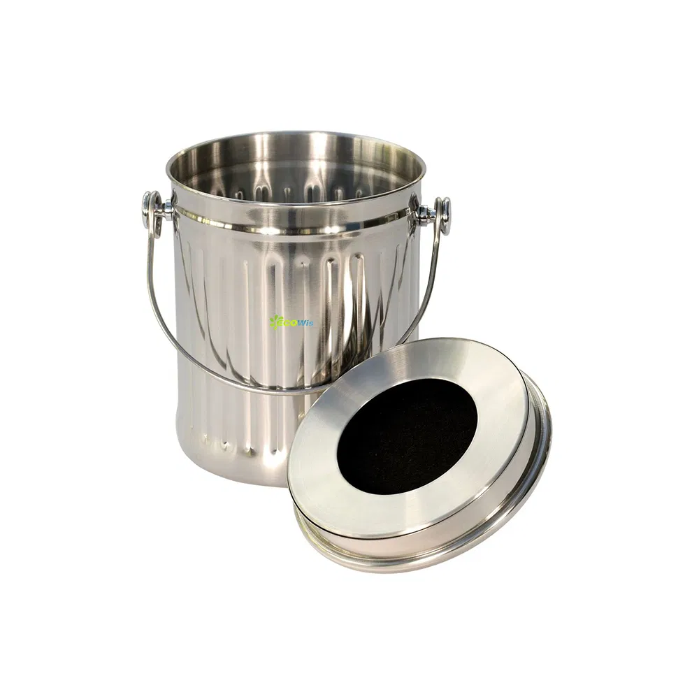 Кухонный компостер для пищевых отходов 7 л, нержавеющая сталь