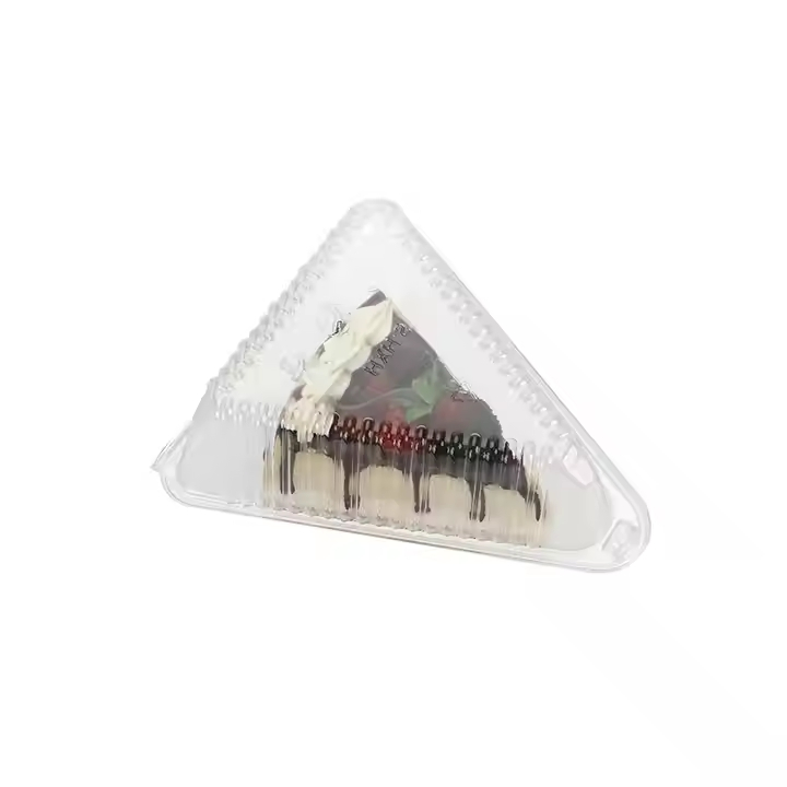 Transparent Disposable Biodegradable Compostable PLA Tableware for Cake Container