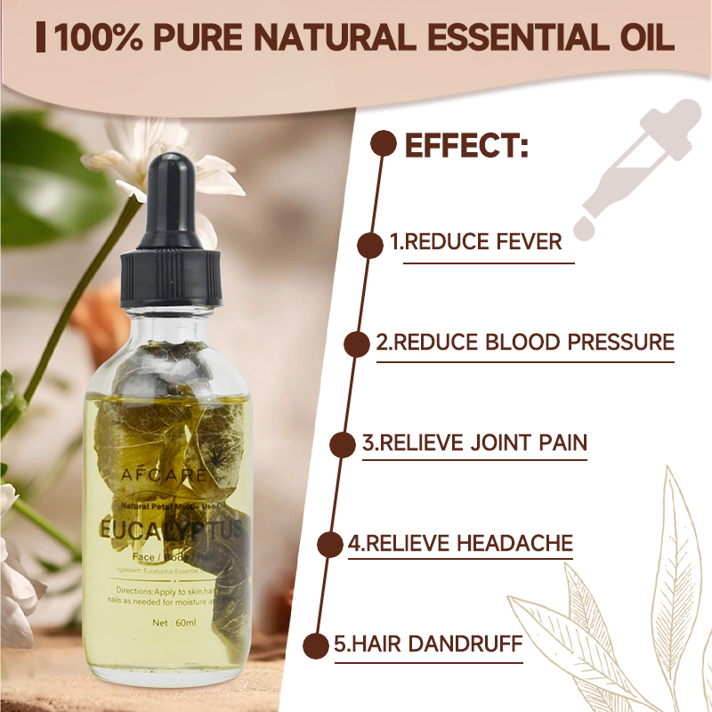 100% Pure Natural Eucalyptus Essential Oil Moisturizing Skin Care